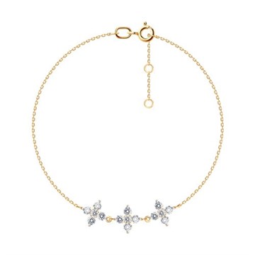 Браслет из&nbsp;золота с&nbsp;фианитом