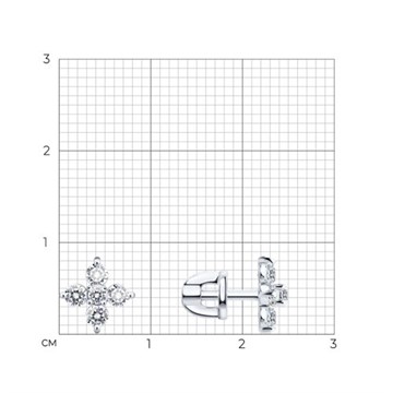 Серьги из&nbsp;золота с&nbsp;фианитом