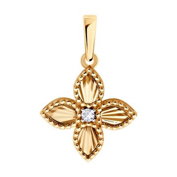 Подвеска из&nbsp;золота с&nbsp;фианитом