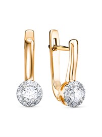 Серьги из&nbsp;золота с&nbsp;Бриллиантом