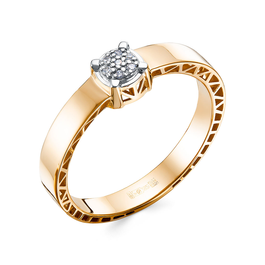 Кольцо из&nbsp;золота с&nbsp;Бриллиантом