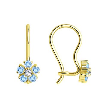 Серьги из&nbsp;золота с&nbsp;фианитом