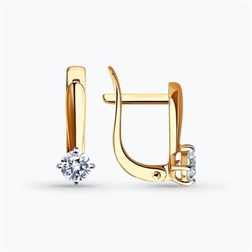 Серьги из&nbsp;золота с&nbsp;фианитом