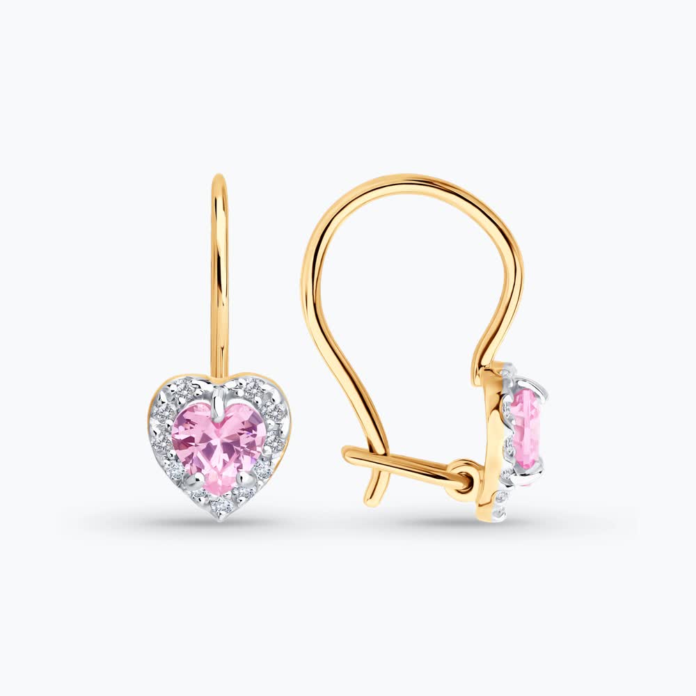 Серьги из&nbsp;золота с&nbsp;фианитом