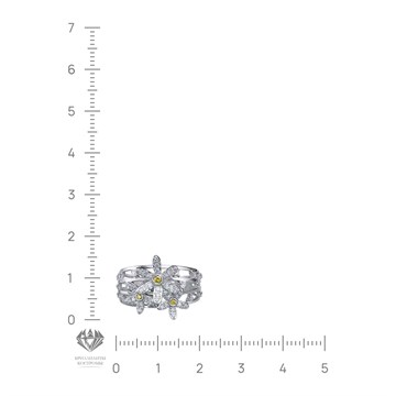 Кольцо из&nbsp;золота с&nbsp;сапфиром и&nbsp;Бриллиантом