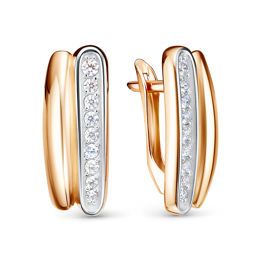 Серьги из&nbsp;золота с&nbsp;фианитом