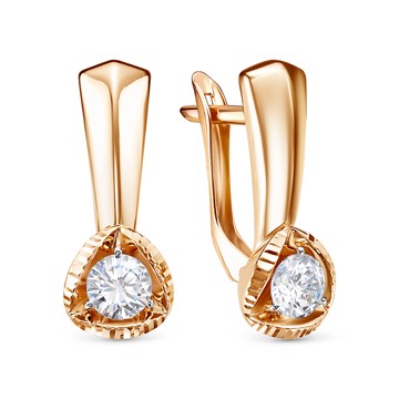 Серьги из&nbsp;золота с&nbsp;фианитом