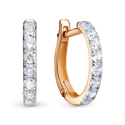 Серьги из&nbsp;золота с&nbsp;фианитом