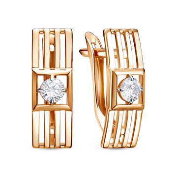 Серьги из&nbsp;золота с&nbsp;фианитом