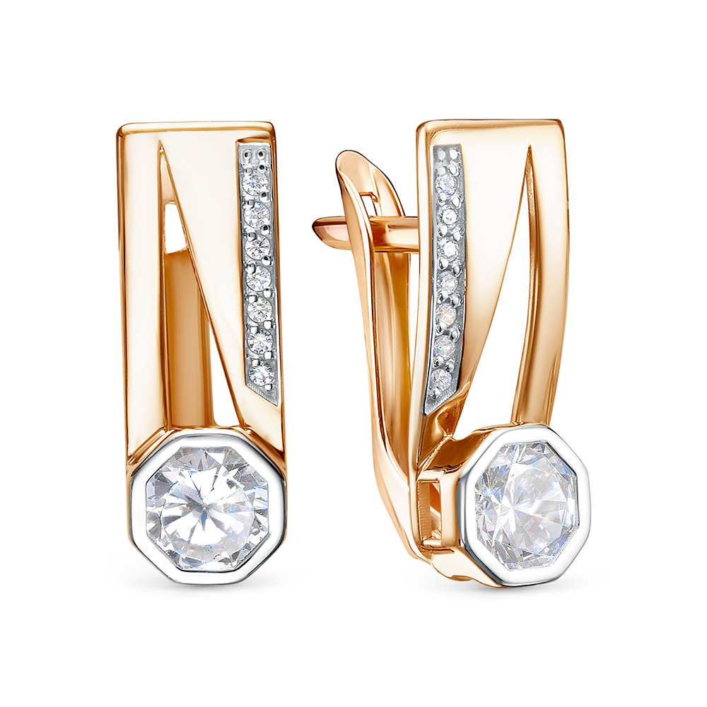 Серьги из&nbsp;золота с&nbsp;фианитом