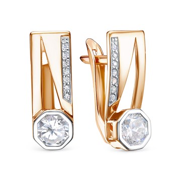 Серьги из&nbsp;золота с&nbsp;фианитом