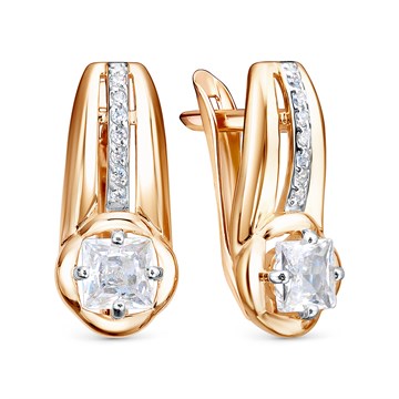 Серьги из&nbsp;золота с&nbsp;фианитом