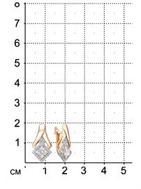 Серьги из&nbsp;золота с&nbsp;фианитом