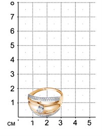 Кольцо из&nbsp;золота с&nbsp;фианитом
