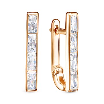 Серьги из&nbsp;золота с&nbsp;фианитом