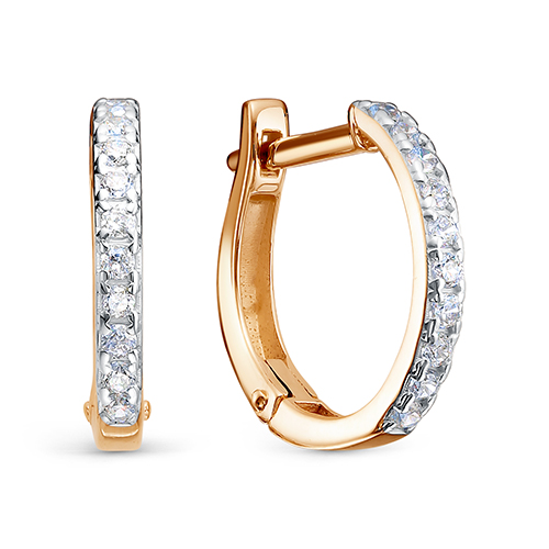 Серьги из&nbsp;золота с&nbsp;фианитом