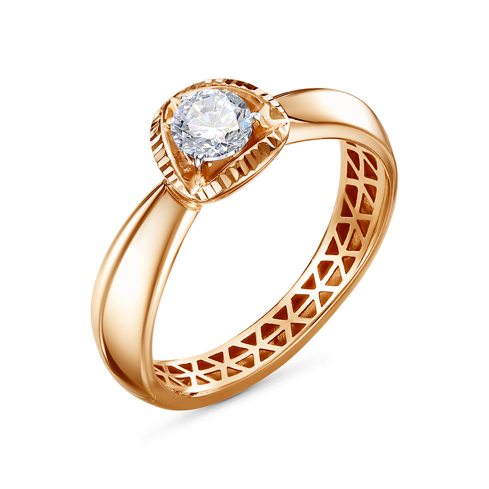 Кольцо из&nbsp;золота с&nbsp;фианитом