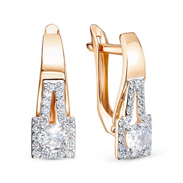 Серьги из&nbsp;золота с&nbsp;фианитом