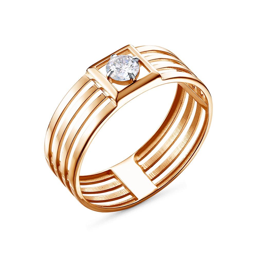 Кольцо из&nbsp;золота с&nbsp;фианитом