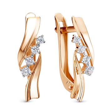 Серьги из&nbsp;золота с&nbsp;фианитом