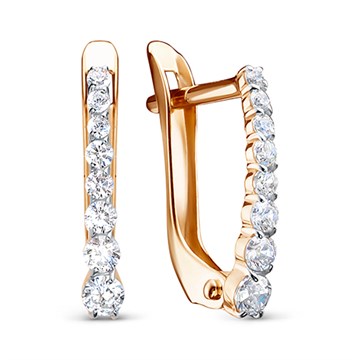 Серьги из&nbsp;золота с&nbsp;фианитом