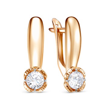 Серьги из&nbsp;золота с&nbsp;фианитом