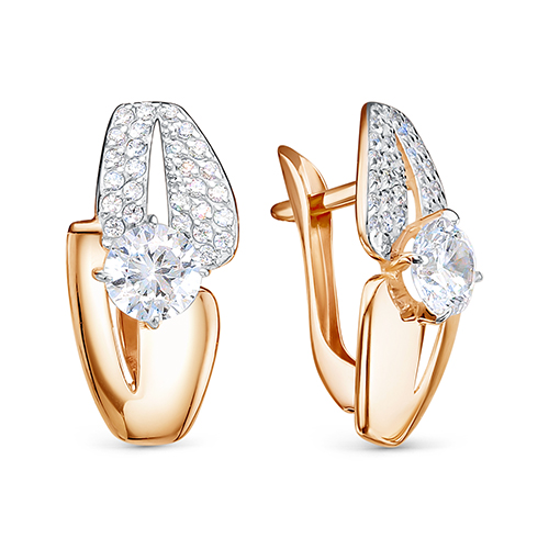 Серьги из&nbsp;золота с&nbsp;фианитом