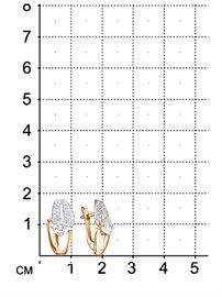 Серьги из&nbsp;золота с&nbsp;фианитом