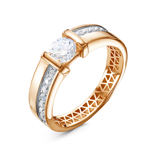 Кольцо из&nbsp;золота с&nbsp;фианитом