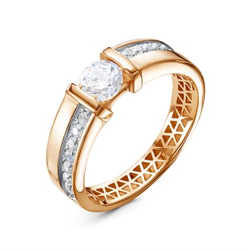 Кольцо из&nbsp;золота с&nbsp;фианитом