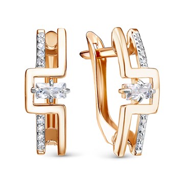 Серьги из&nbsp;золота с&nbsp;фианитом