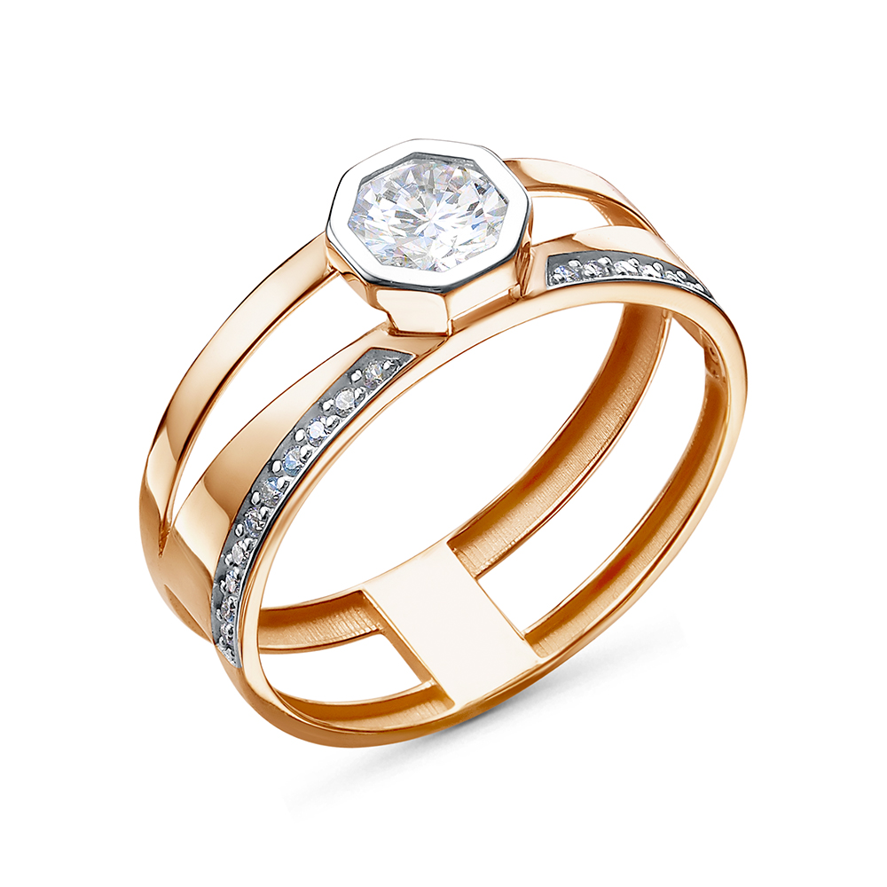 Кольцо из&nbsp;золота с&nbsp;фианитом