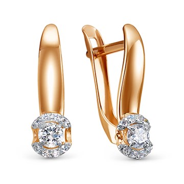 Серьги из&nbsp;золота с&nbsp;фианитом