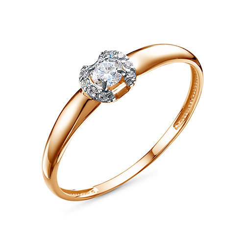 Кольцо из&nbsp;золота с&nbsp;фианитом