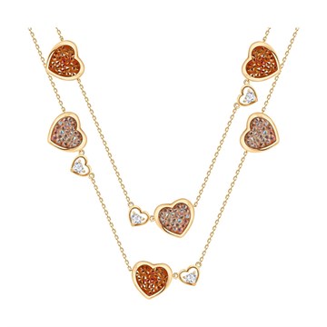 Колье из&nbsp;серебра с&nbsp;Текстилем и&nbsp;фианитом