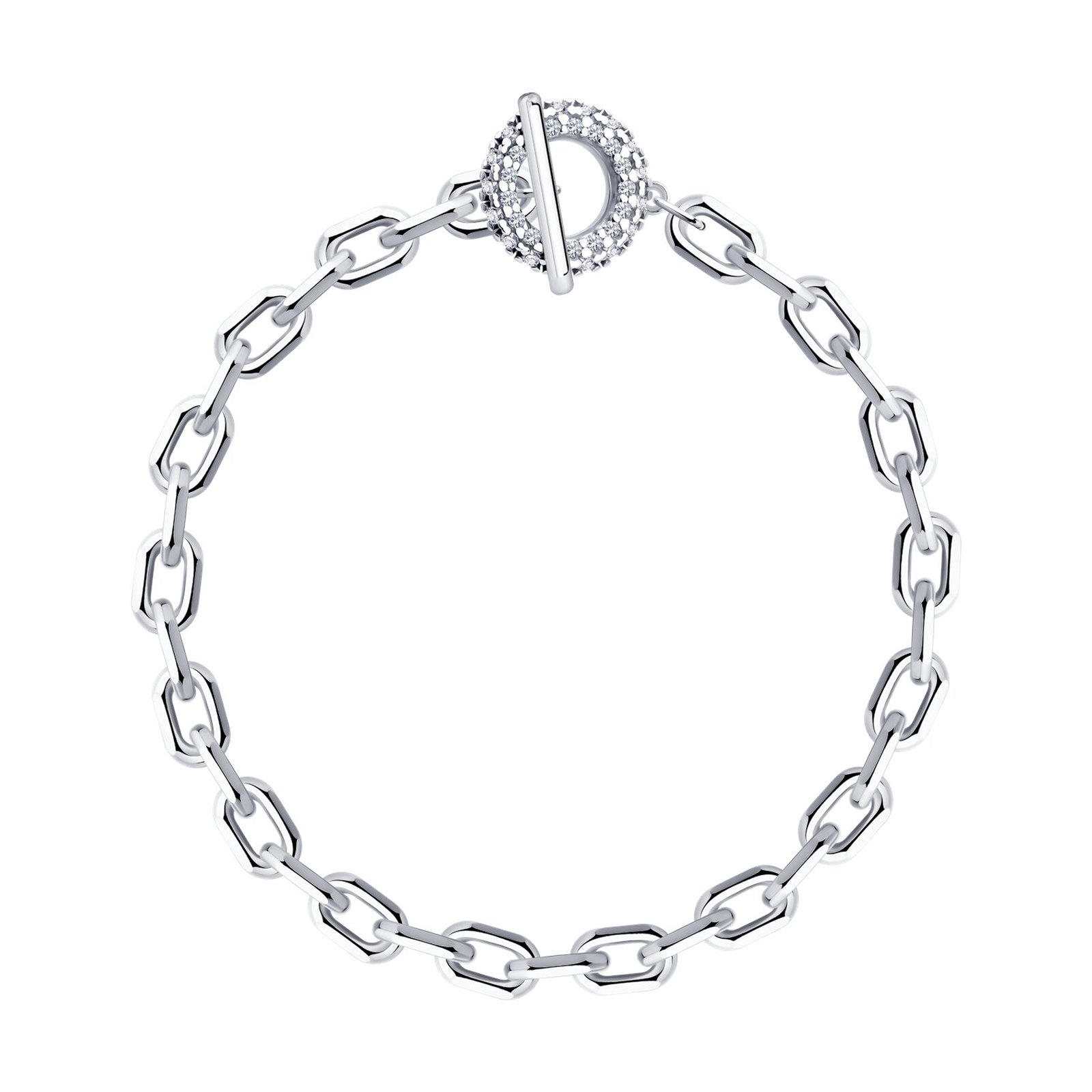 Браслет из&nbsp;серебра с&nbsp;фианитом