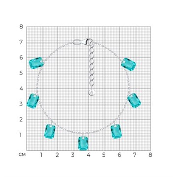 Браслет из&nbsp;серебра с&nbsp;Нанокристаллом цветным