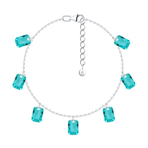 Браслет из&nbsp;серебра с&nbsp;Нанокристаллом цветным