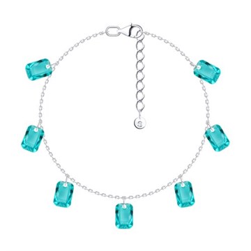 Браслет из&nbsp;серебра с&nbsp;Нанокристаллом цветным