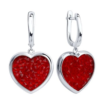 Серьги из&nbsp;серебра с&nbsp;Текстилем