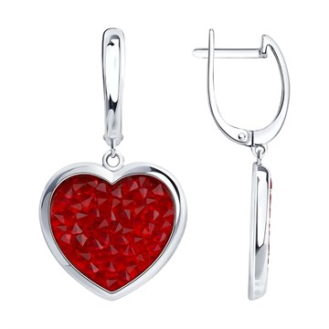 Серьги из&nbsp;серебра с&nbsp;Текстилем