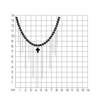 Колье из&nbsp;серебра с&nbsp;Гематитом