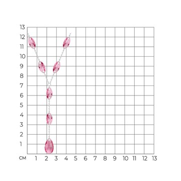 Колье из&nbsp;серебра с&nbsp;Нанокристаллом цветным