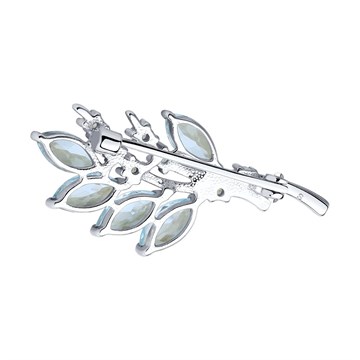 Брошь из&nbsp;серебра с&nbsp;топазом и&nbsp;фианитом