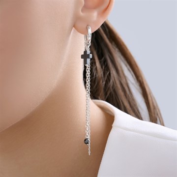 Серьги из&nbsp;серебра с&nbsp;Гематитом