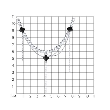Колье из&nbsp;серебра с&nbsp;Гематитом