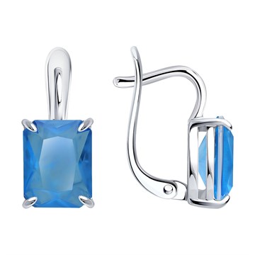 Серьги из&nbsp;серебра с&nbsp;кварцем