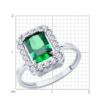 Кольцо из&nbsp;серебра с&nbsp;фианитом