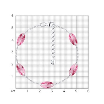 Браслет из&nbsp;серебра с&nbsp;Нанокристаллом цветным