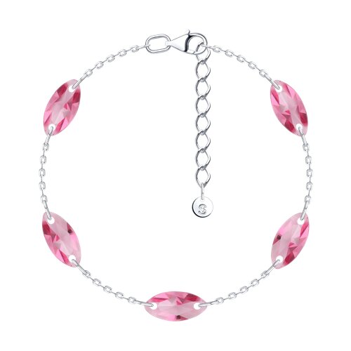 Браслет из&nbsp;серебра с&nbsp;Нанокристаллом цветным